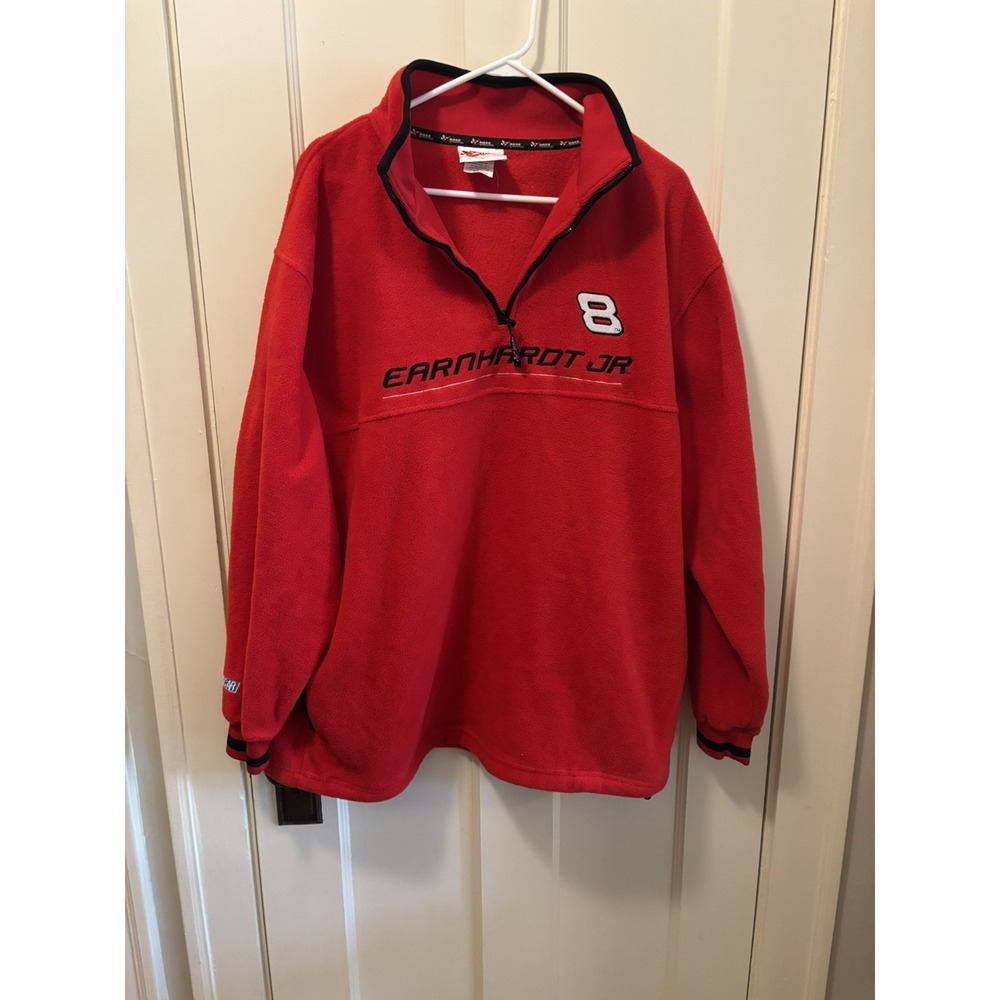 Vintage Dale Earnhardt Jr Chase Authentics Pullover Fleece Sweatshirt Mens L EUC